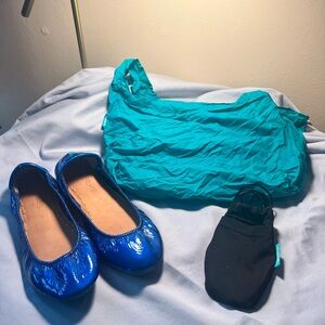 Tiek ballet flats in sapphire size 6